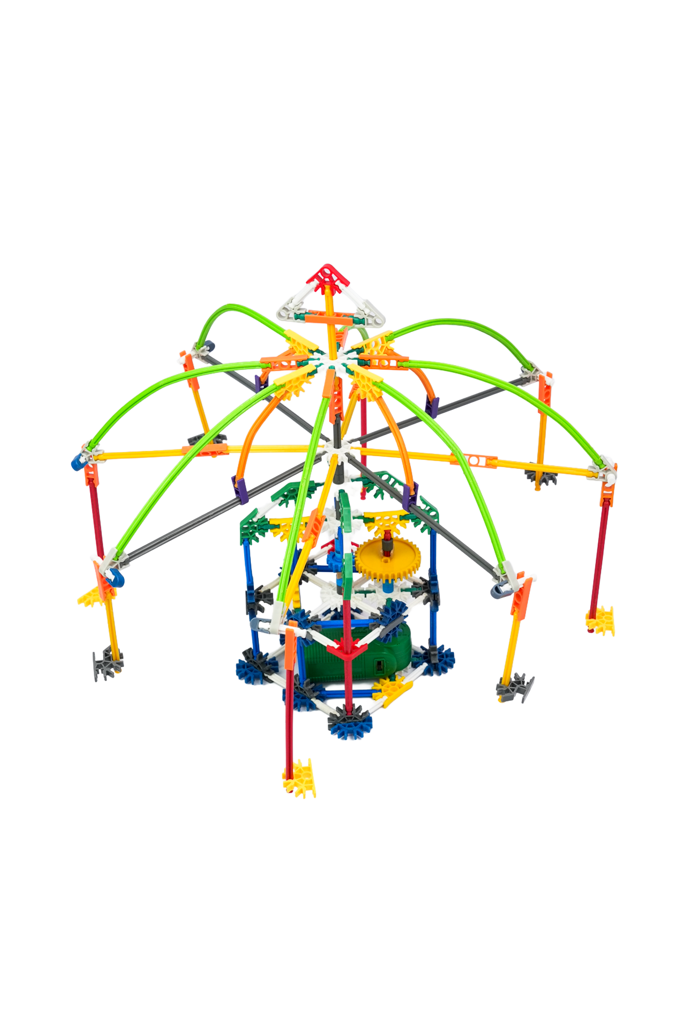 Swing Ride Sprint Robotix montado — carrossel voador para montar com 234 peças, linha EPIC
