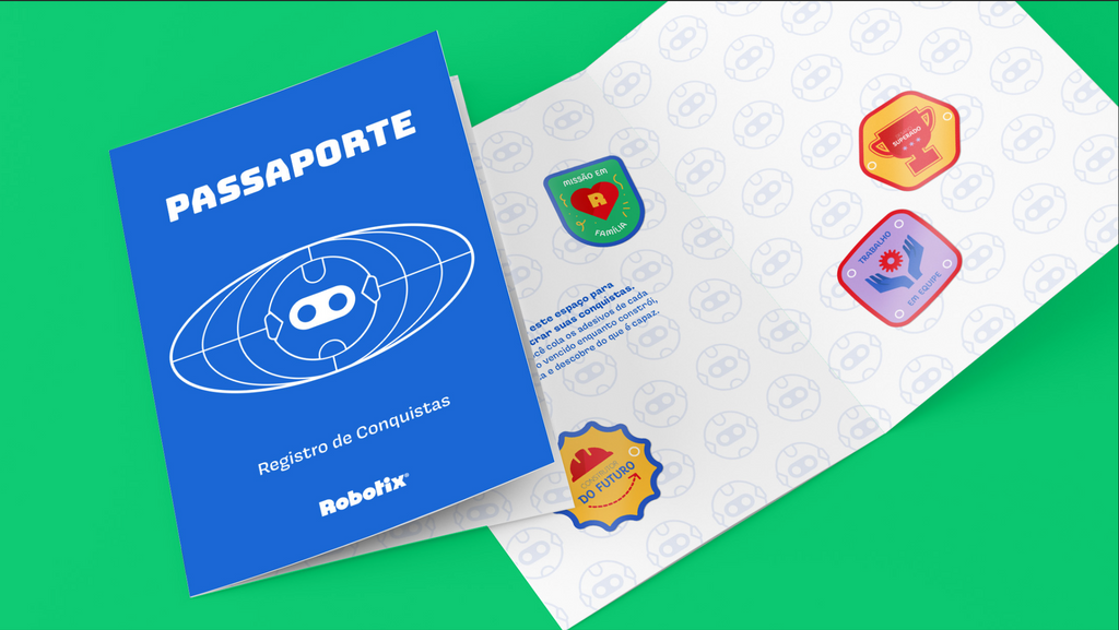 Passaporte Robotix — Caderno de Conquistas do Construtor